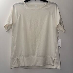 STYLUS Cream Boxy Short Sleeve T-Shirt